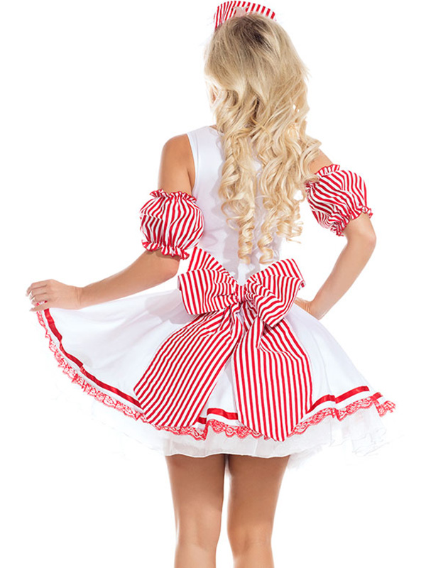 Noble Maid Dress with Hat Halloween Costume