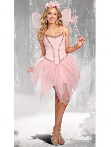Lovely Girl Fairy Princess Pink Dress
