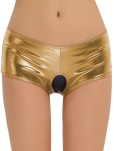 Ladies Briefs Thong Mid Waist Panties Gold