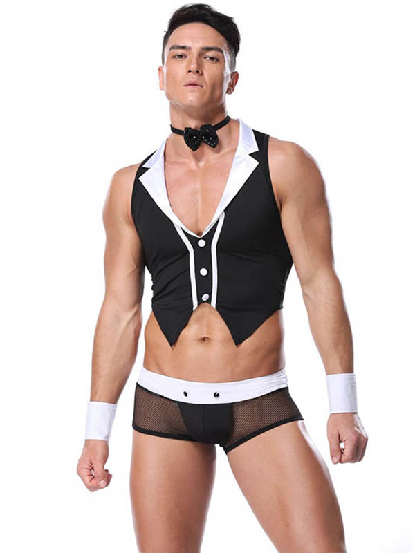 Men Bartender Cosplay Lingerie