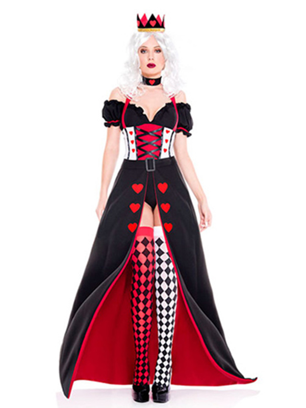 Women Queen Of Hearts Halloween Costumes