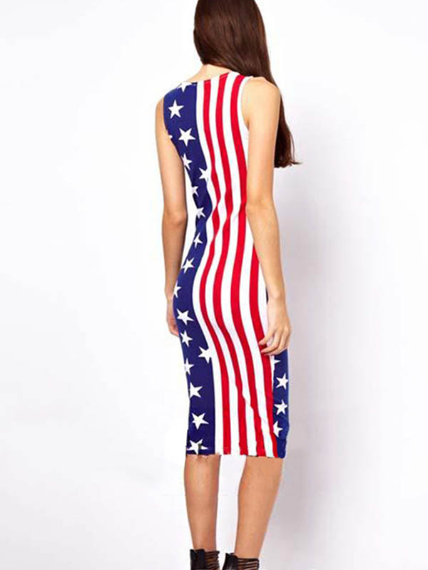 National Flag National Flag Sleeveless Sexy Dress