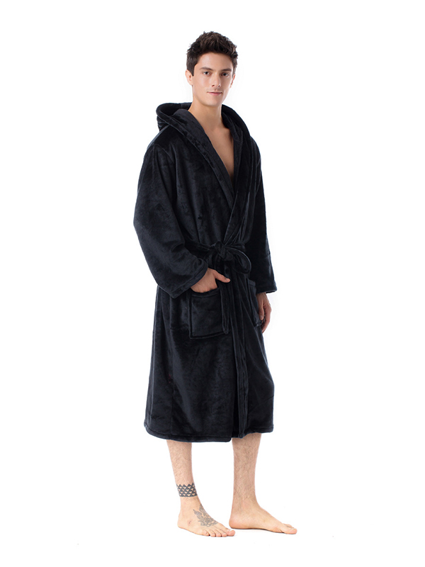 Polyester Coral Fleece Bathrobe