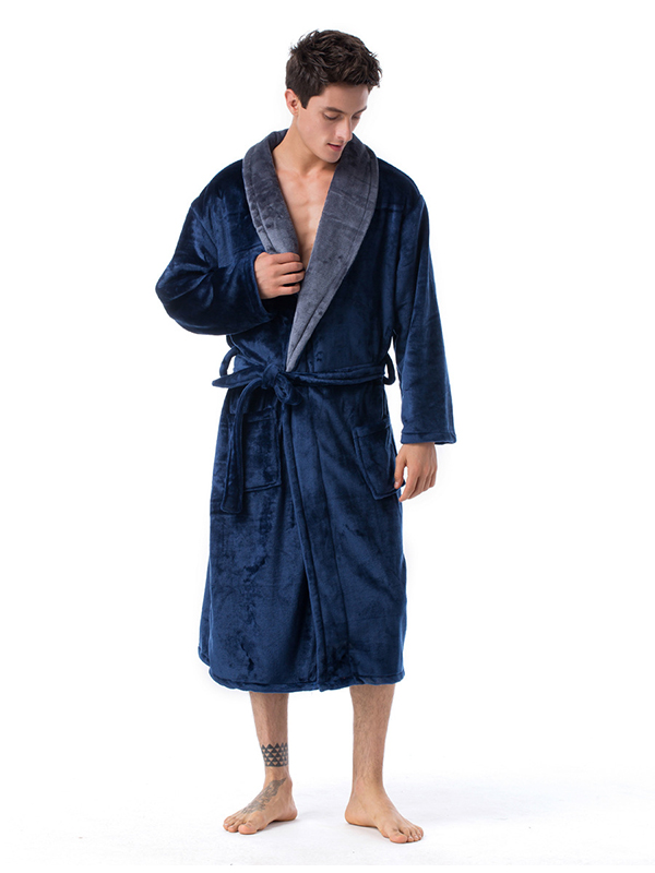 Polyester Coral Fleece Bathrobe