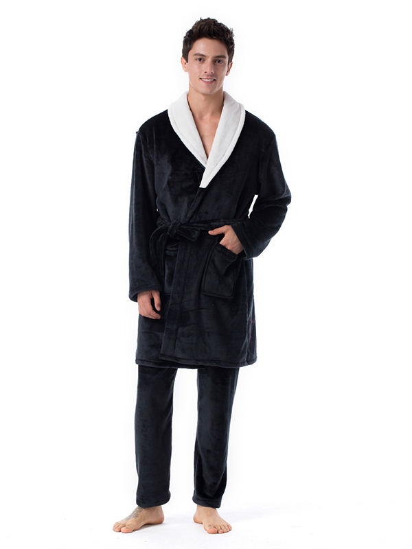 Polyester Coral Fleece Bathrobe