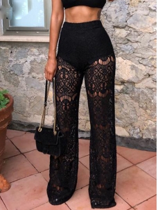 High Waist Loose Sexy Lace Pants