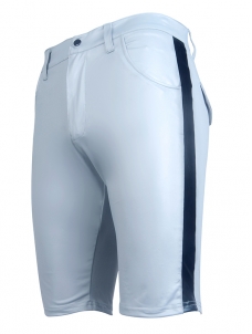 Blue Men Vinyl Trousers