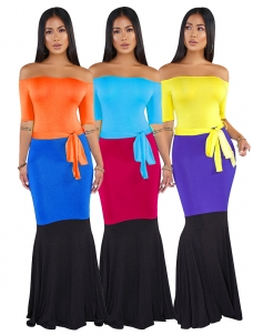 Off Shoulder Women Maxi Dress