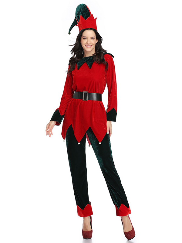 Women Christmas Santa Costume (including fancy dress, hat)