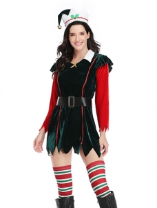 Women Christmas Santa Costume (including fancy dress, hat)