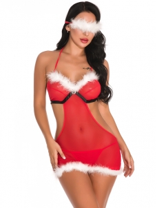 Women Sexy Christmas Teddies Costume (including lingerie)