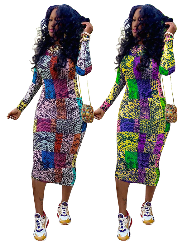 Women Long Sleeve Maxi Dress