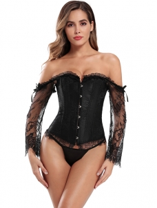 Off Shoulder Women Overbust Corset