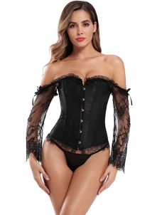 Off Shoulder Women Overbust Corset