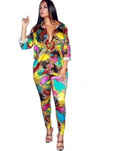 Colorful Women Long Sleeve Suits