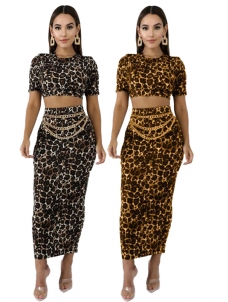 Women Short Sleeve Maxi Dress Suits