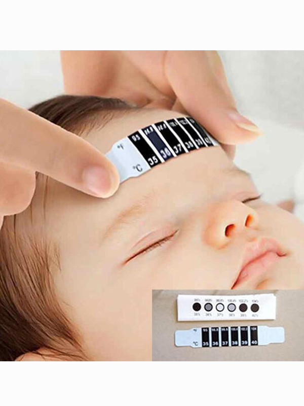 Collapsible Liquid Crystal Baby Child Forehead Thermometer