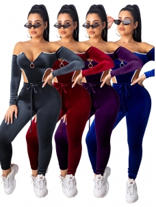 Women Off Shoulder Jumpsuit