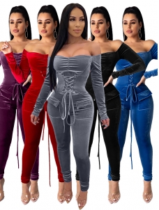 Women Off Shoulder Jumpsuit