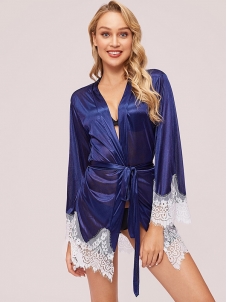 Sexy Blue Women Sleep Gown