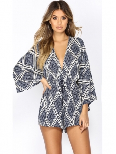 Women Sexy Deep V Neck Romper