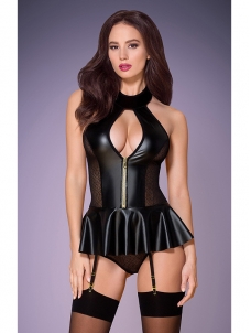 Vinyl Women Sexy Halter Teddies Lingerie