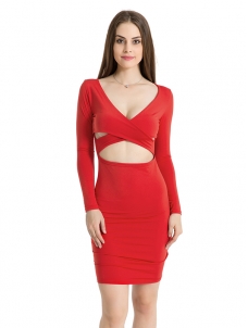 Women Long Sleeve Sexy Bodycon Dress