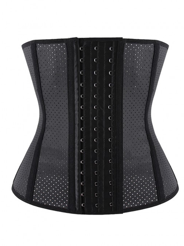 Black Holes 9 Steel Bone Latex Fitness Waist Cincher