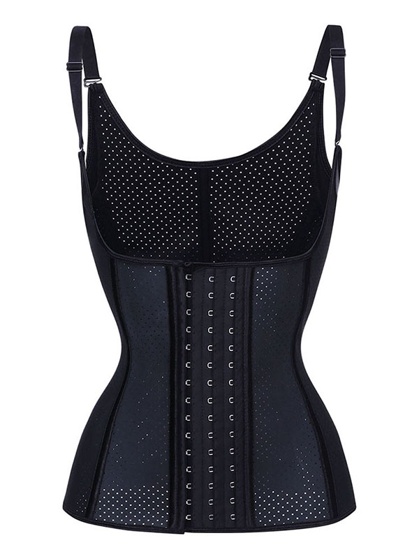 Black U Shape Neck Latex Waist Trainer