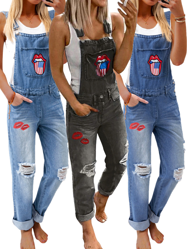 Women Sexy Jeans Jumpsuit