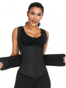 9 Steel Bones Latex Vest Shaper