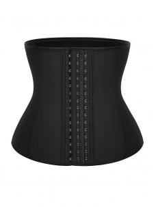 Black 9 Steel Boned Latex Waist Trainer