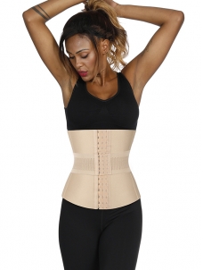 Khaki 16 Steel Boned Waist Trainer 