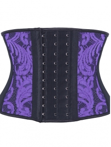 Lace Trim 9 Steel Boned Latex Waist Trainers