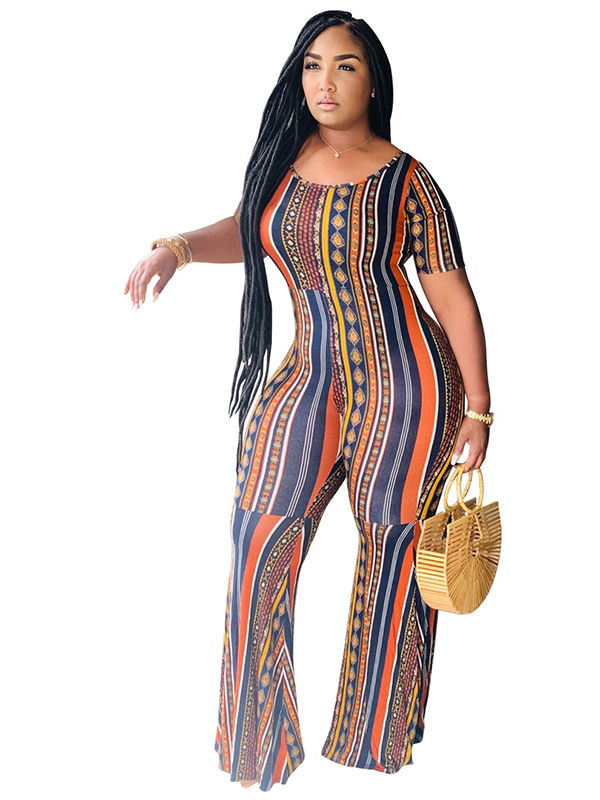 Women Short Sleeve Jumpsuit