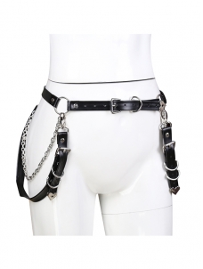 Pu Leather Harness Belt Set