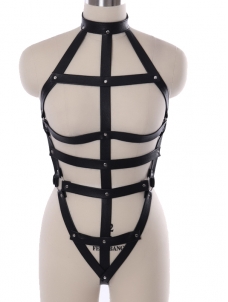 Pu Leather Harness Belt Set