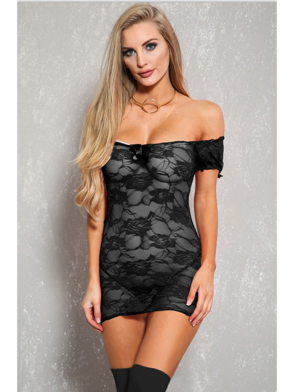 Women Sexy Off Shoulder Mini Dress