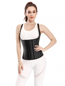 Black Strapped Hook Eyes Postpartum Body Shaper