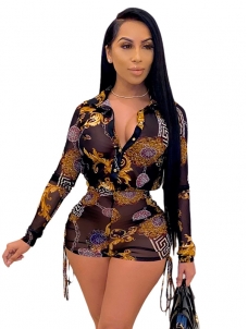 Women Sexy Long Sleeve Romper