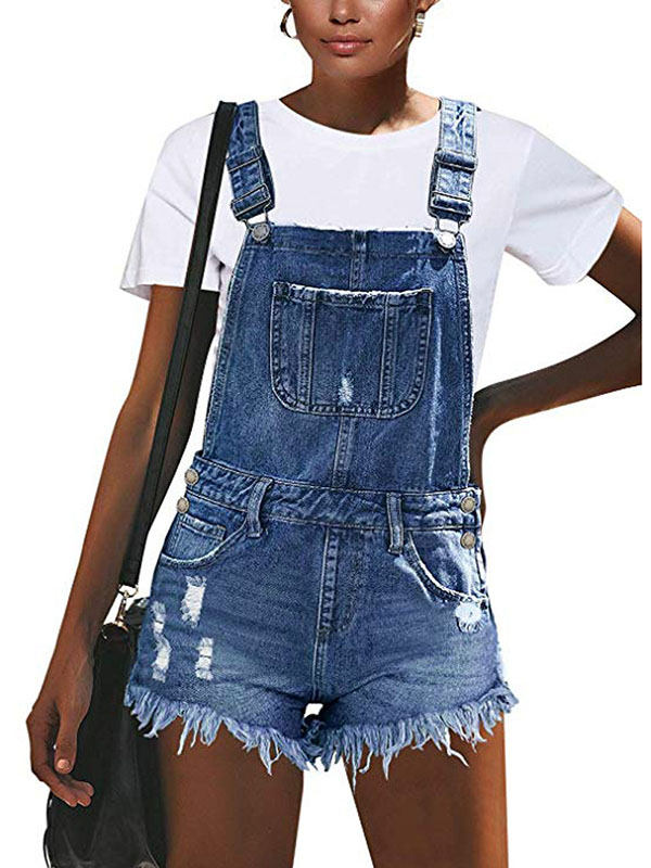Women Denim Summer Romper