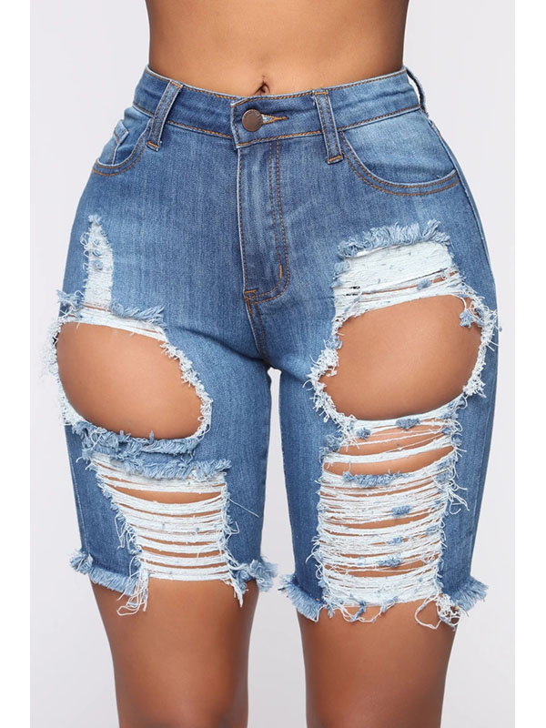 Women Fashion Short Denim Trousers