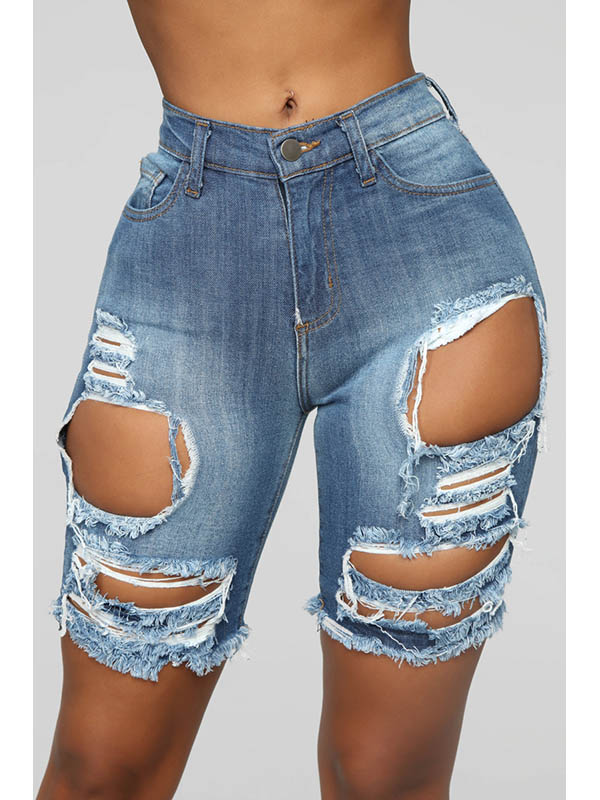 Women Fashion Short Denim Trousers