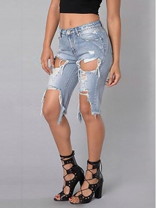 Women Fashion Short Denim Trousers