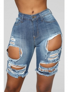 Women Fashion Short Denim Trousers