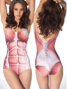 Print One Piece Swimsuit