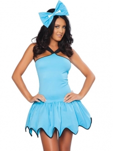 Solid Blue Gear Hem Costume