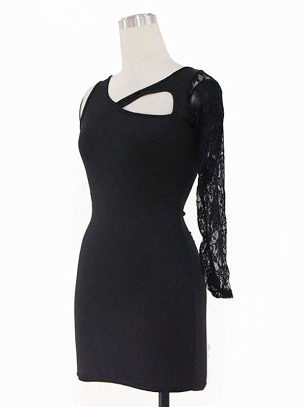 Charmin Party Dress With Lace In One Arm Optics