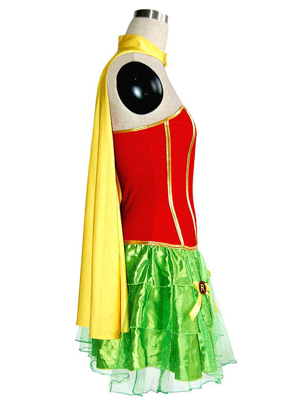 Batman Robin Corset and Petticoat Adult Women Costume