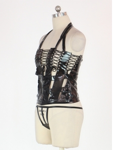 Lace-up Vinyl Corset